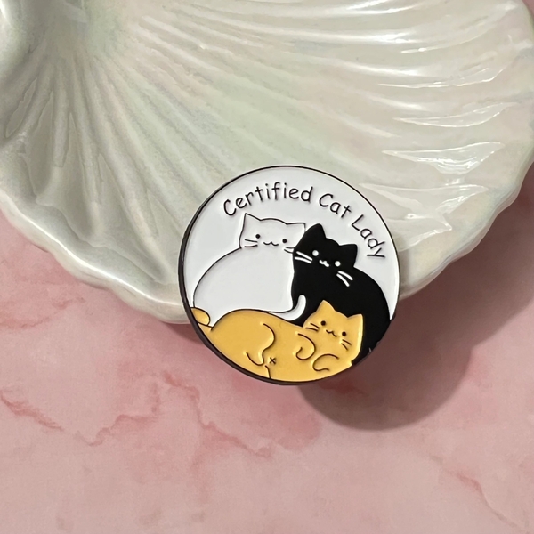 ENAMEL PIN - Certified Cat Lady