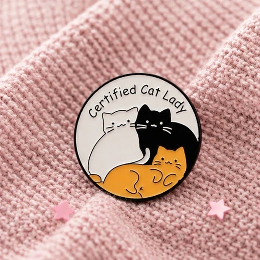 ENAMEL PIN - Certified Cat Lady