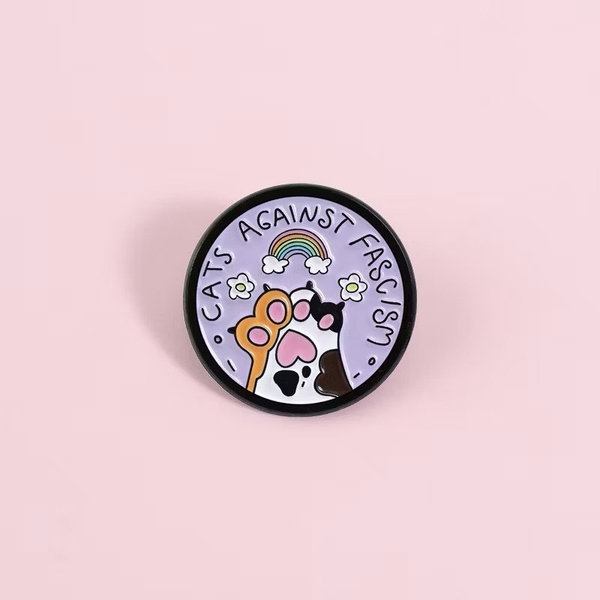 ENAMEL PIN - Cats Against Fascism