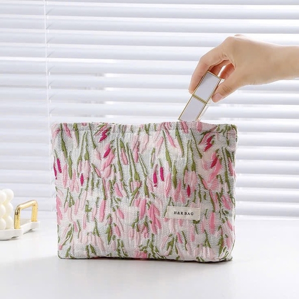 Make Up Purse - Pink Tulip