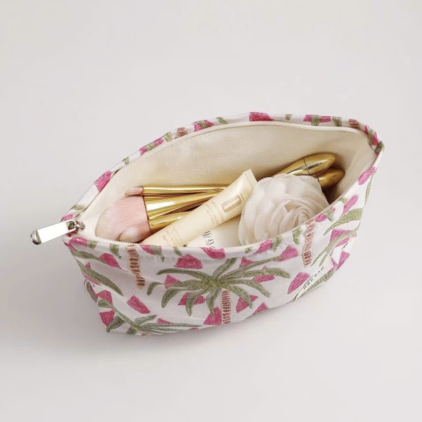 Make Up Purse - Pink Palm Tree