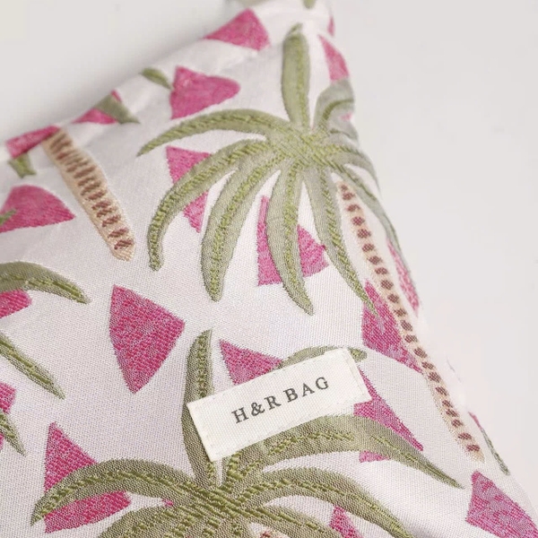 Make Up Purse - Pink Palm Tree
