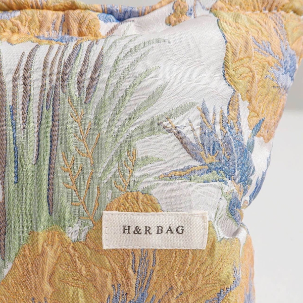Make Up Purse - Yellow and Blue Iris