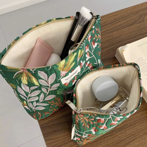 Make Up Purse - Tropical Green