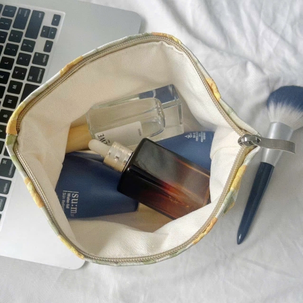 Make Up Purse - Yellow Tulip
