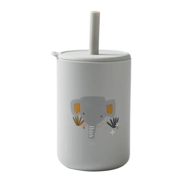 Baby Silicone Sippy Cup in Grey