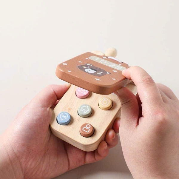 Wooden Kids Mobile Phone