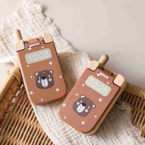 Wooden Kids Mobile Phone