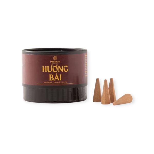 DIMANTRA - ‘Hương Bài / Vetiver’ Cone Incense