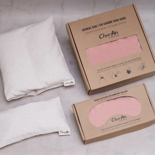 CHUC AN HEALING HERBS - Large Herbal Bag In Pink