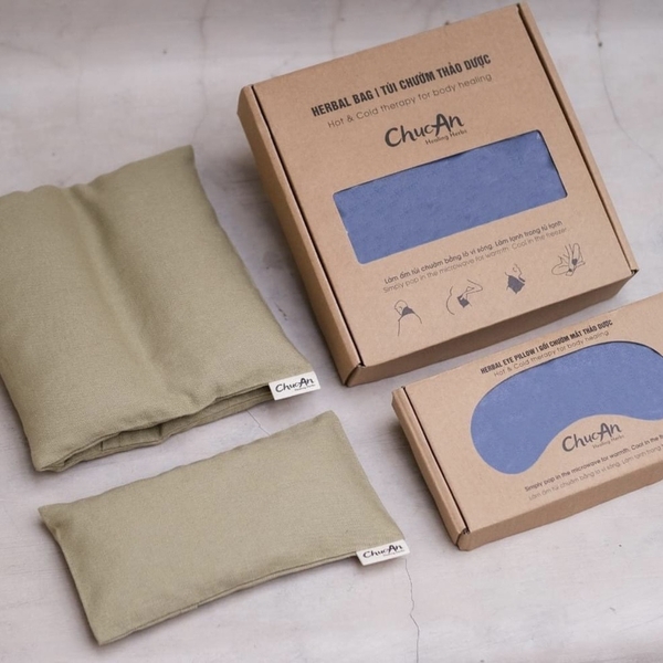 CHUC AN HEALING HERBS - Large Herbal Bag In Navy