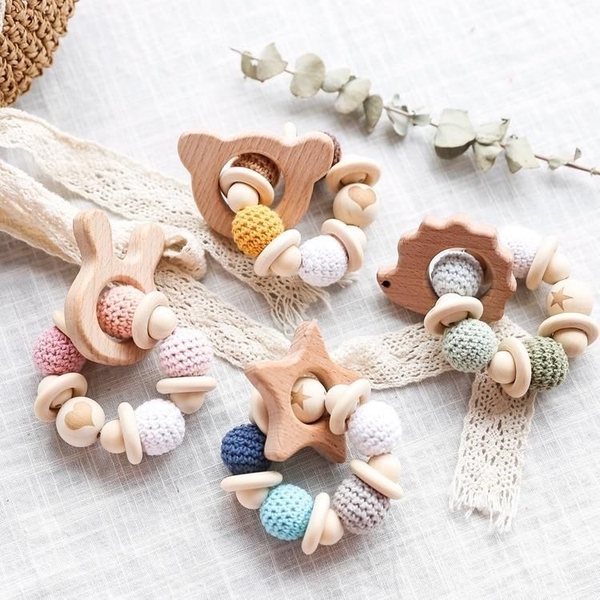 KID & BABY - Crochet Teething Toy in Bird