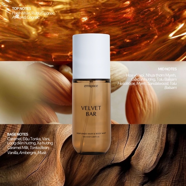EMSPACE - Hair & Body Mist “VELVET BAR” (100ml)