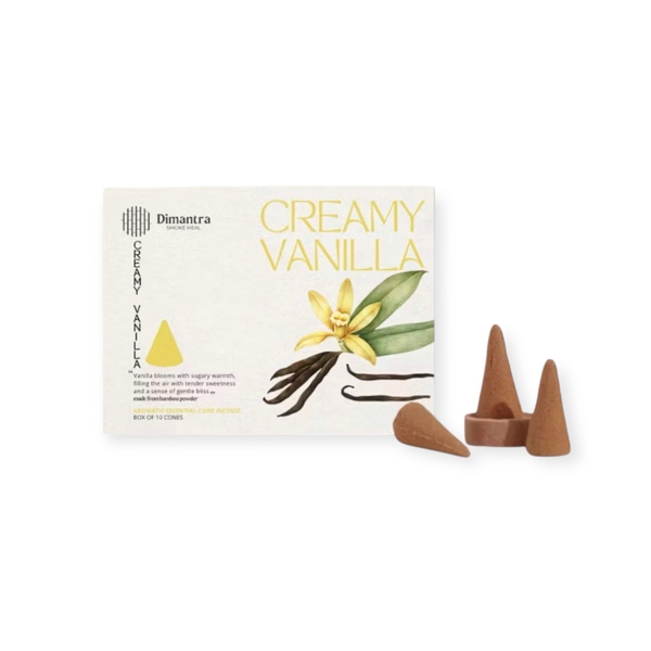 DIMANTRA - ‘Creamy Vanilla’ Cone Incense