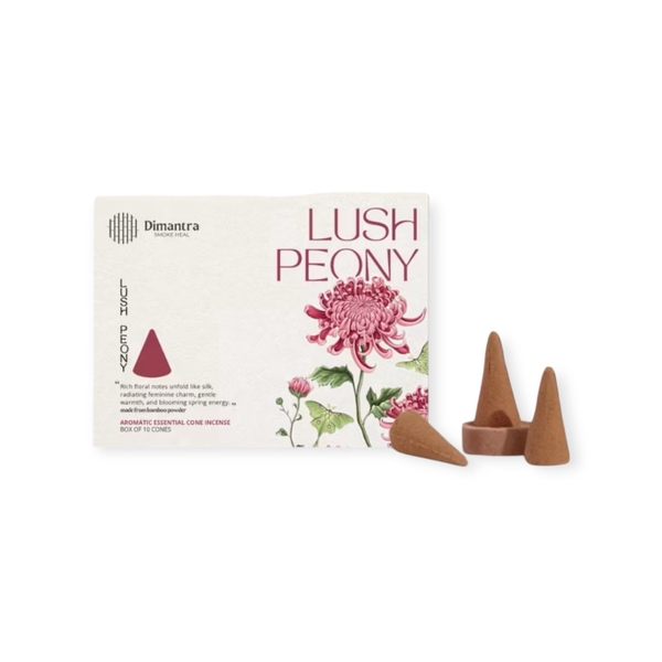 DIMANTRA - ‘Lush Peony’ Cone Incense