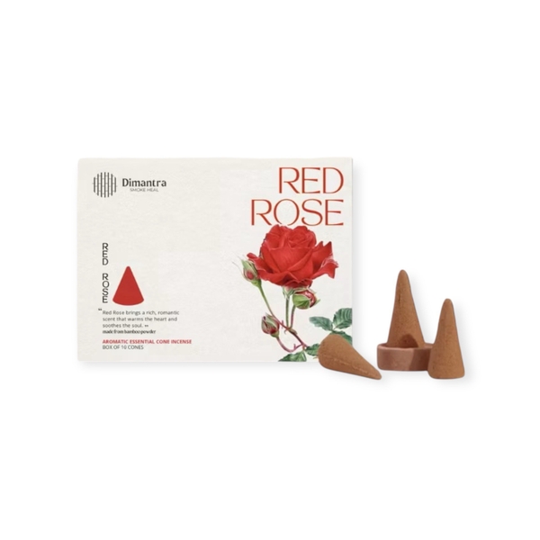 DIMANTRA - ‘Red Rose’ Cone Incense