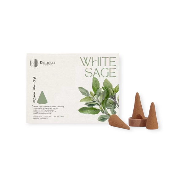 DIMANTRA - ‘White Sage’ Cone Incense