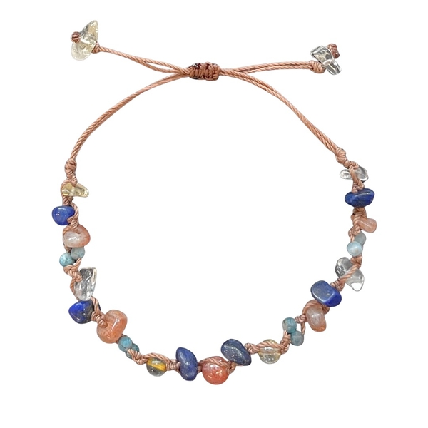 MERAKI TOWN - Niwa Bracelet in Sunstone, Citrine, Lapis, Apatite and Clear Quartz