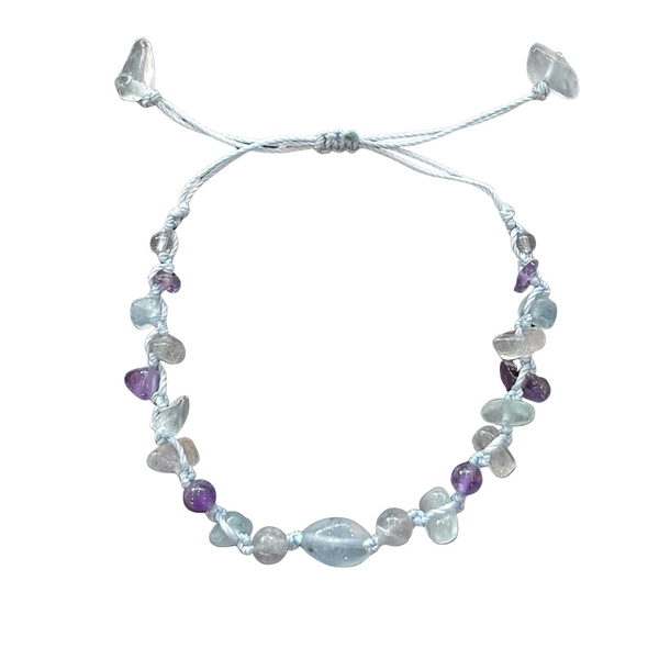 MERAKI TOWN - Niwa Bracelet in Green Aventurine, Amethyst, Clear Quartz and Citrine