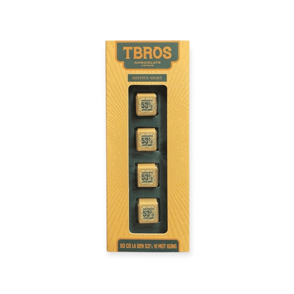 TBROS CHOCOLATE - Dark Chocolate 53% With Ginger Jam