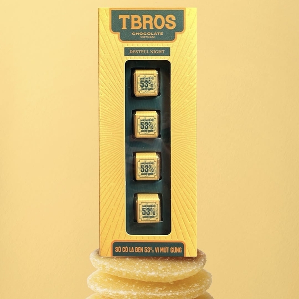 TBROS CHOCOLATE - Dark Chocolate 53% With Ginger Jam