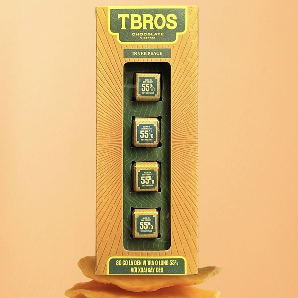 TBROS CHOCOLATE - Dark Chocolate 55% Oolong Tea With Soft-dried Mango