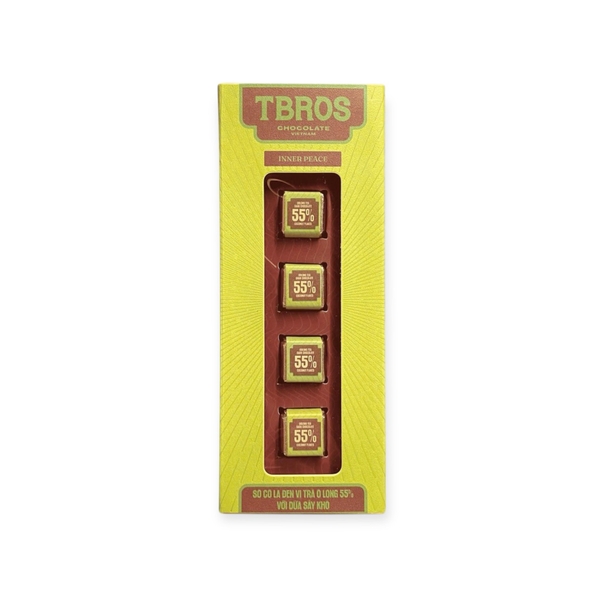 TBROS CHOCOLATE - Dark Chocolate 55% Oolong Tea With Soft-dried Coconut