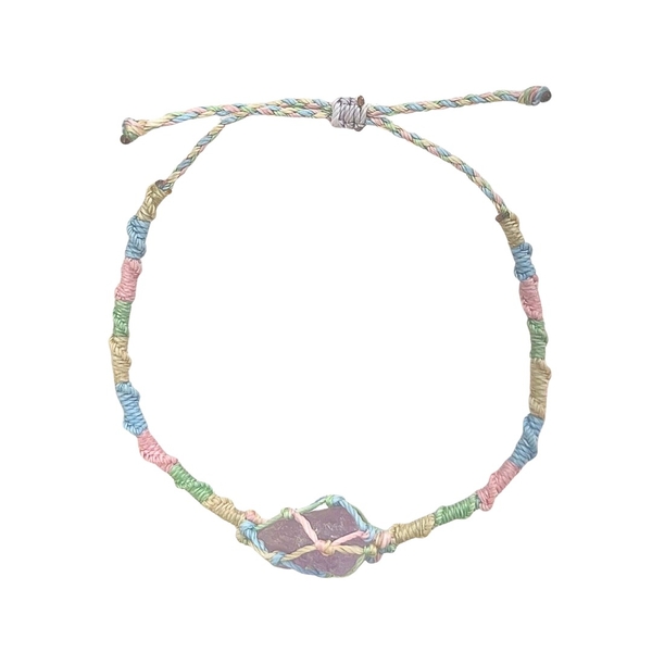 MERAKI TOWN - Single Stone Bracelet in Amethyst