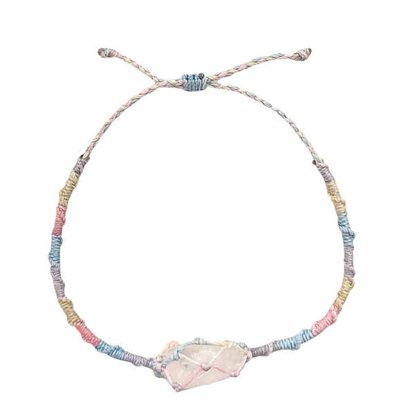 MERAKI TOWN - Single Stone Bracelet in Rose Quartz