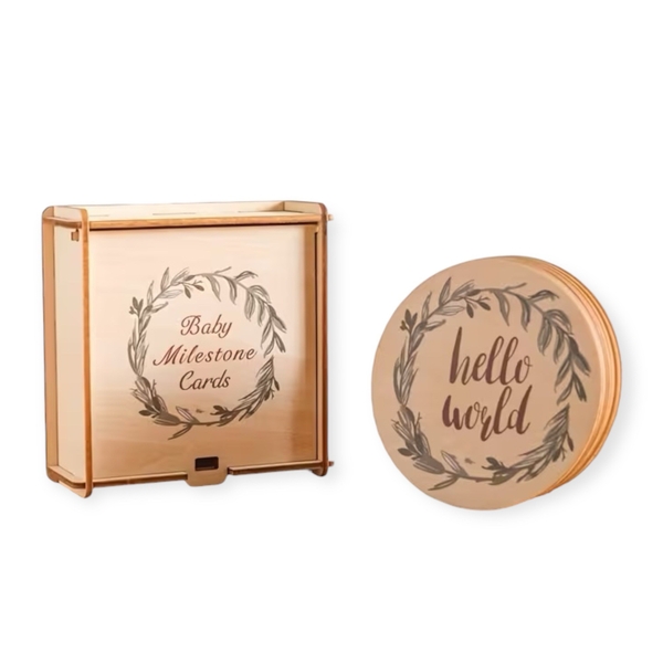 Baby Milestone Cards - Leaf