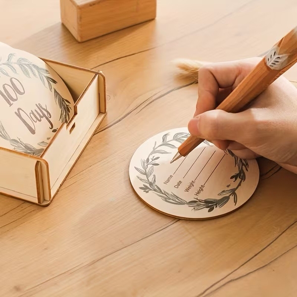 Baby Milestone Cards - Leaf