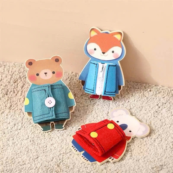 Children’s Montessori Busy Board - Koala (Press Stud)