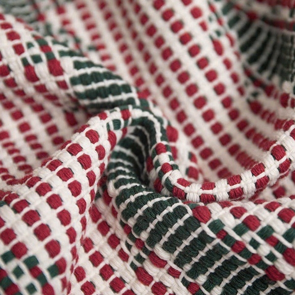 Sofa Pillow - Checked Red & Green