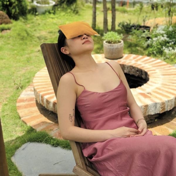 CHUC AN HEALING HERBS - Herbal Eye Pillow in Turmeric