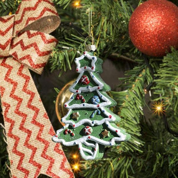 Poly Christmas Ornament - Christmas Tree in Green