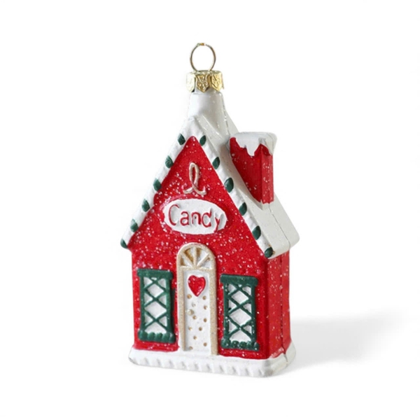 Poly Christmas Ornament - Candy House