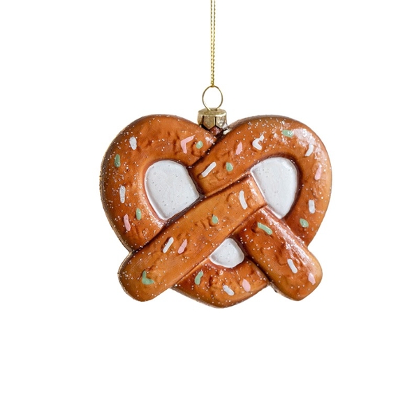 Poly Christmas Ornament - Pretzel