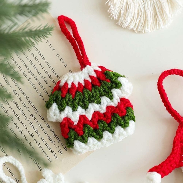 Macrame Christmas Ornament - Sweater