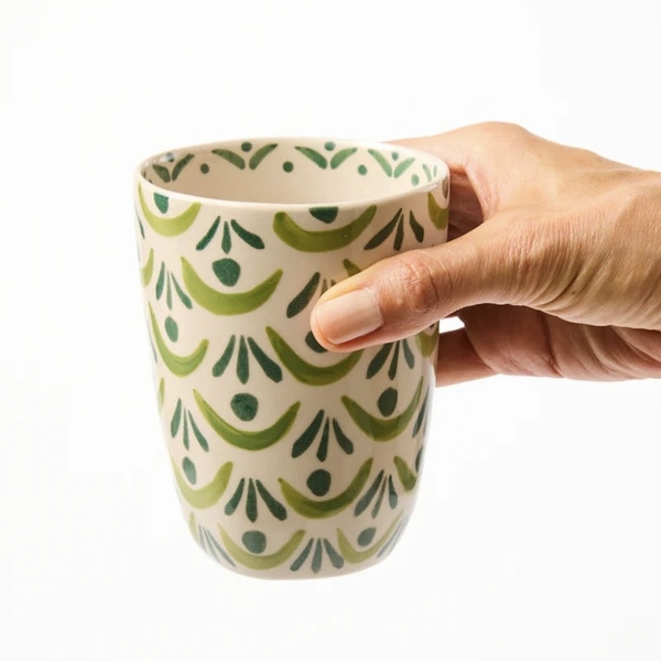 BÁT TRÀNG CERAMIC - Green Pattern Cup