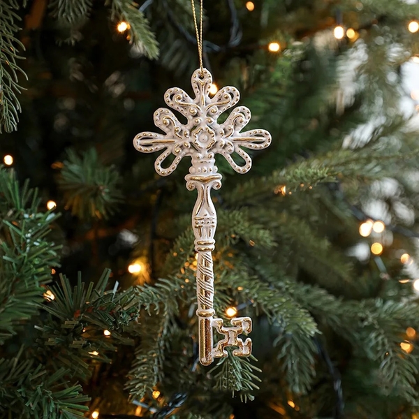 Chrome Christmas Ornament - Magic Key