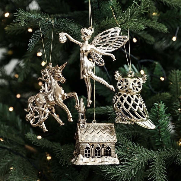 Chrome Christmas Ornament - Church