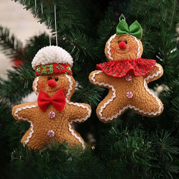 Christmas Wool Ornament - Ginger Breadwoman