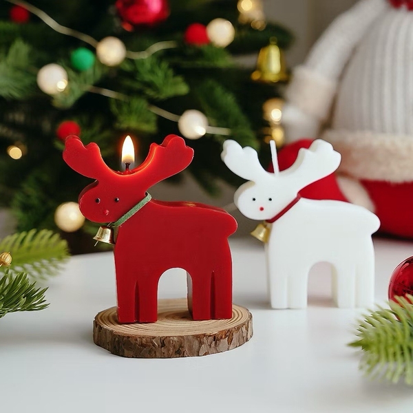 Christmas Candles - “Red Reindeer”