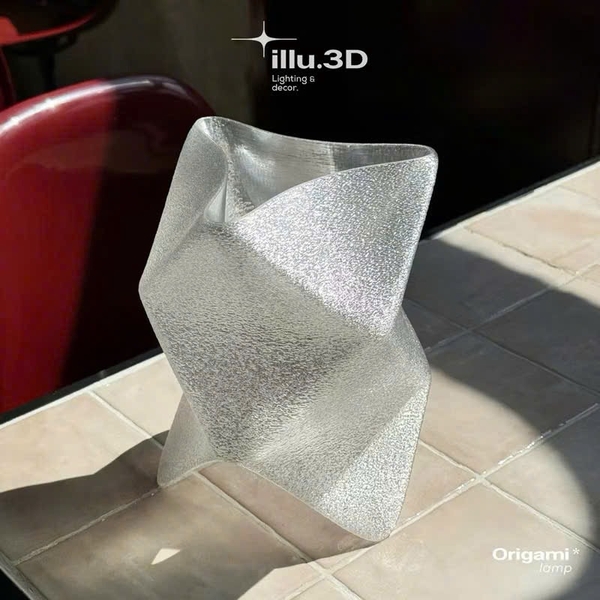 ILLU.3D Lighting – 3D Printing Origami Lamp in White