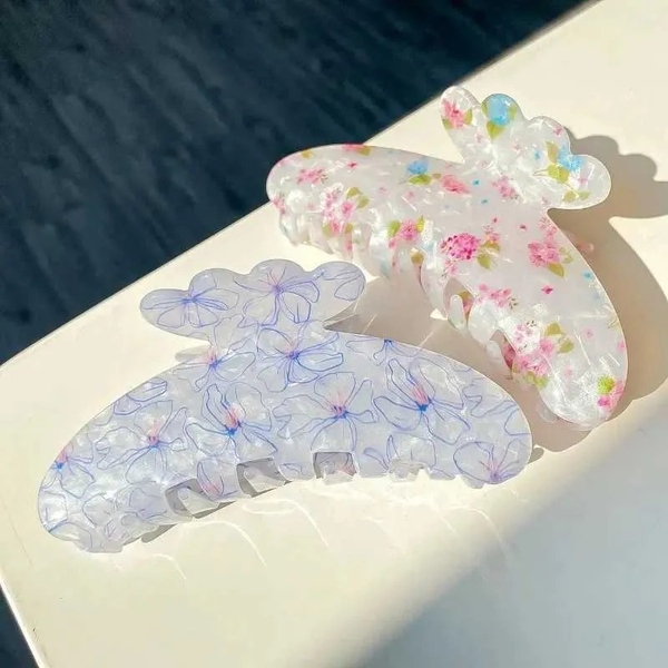Jelly Hair Claw - Iris Blue