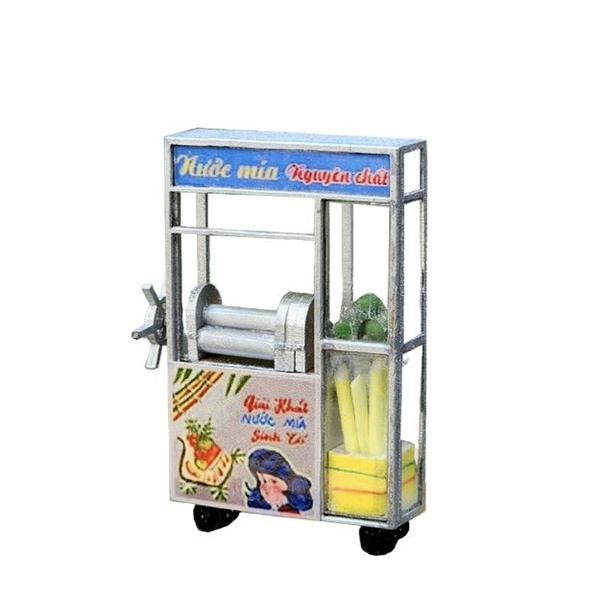 NHA TIN - 'Xe Nước Mía - Sugarcane Juice Vendor Cart' Magnet