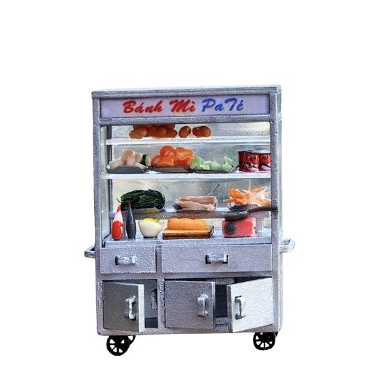 NHA TIN - 'Xe Bánh Mì - Banh Mi Vendor Cart' Magnet