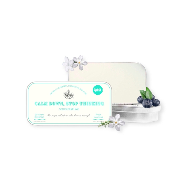 LABBI - ‘Calm Down, Stop Thinking’ Rectangle Solid Perfume