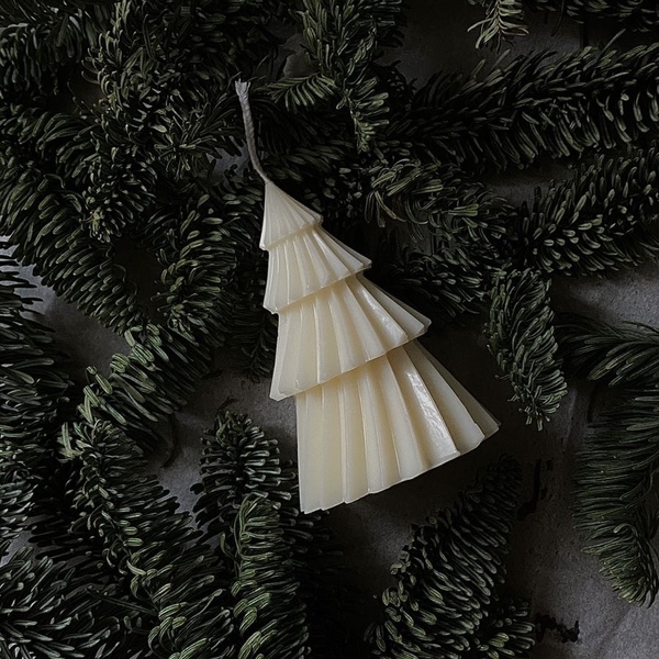 CHRISTMAS Candle - CHRISTMAS Tree in White