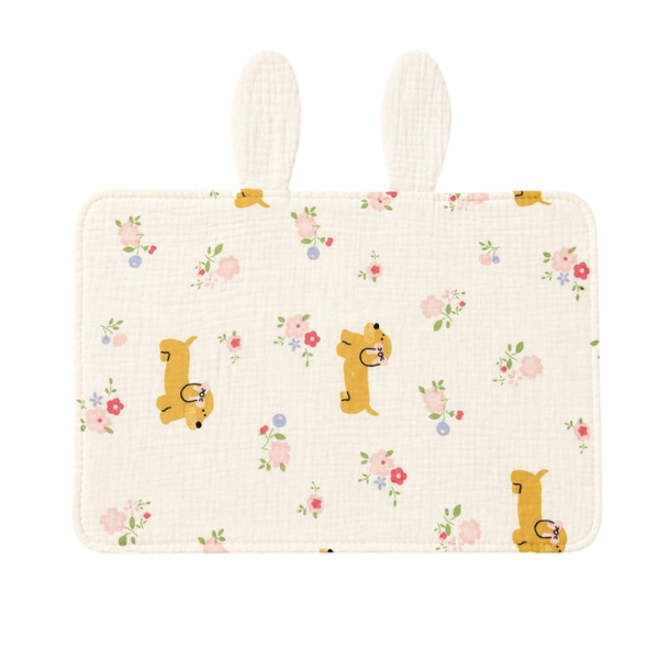 Baby Musline Pillow - Ivory Bunny